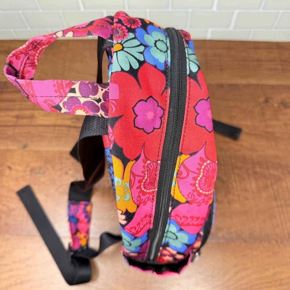 Vera Bradley Multicolor Floral Mini Backpack in Pink, Red, Blue, Orange